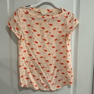 Kate Spade women’s flamingo blouse size 0